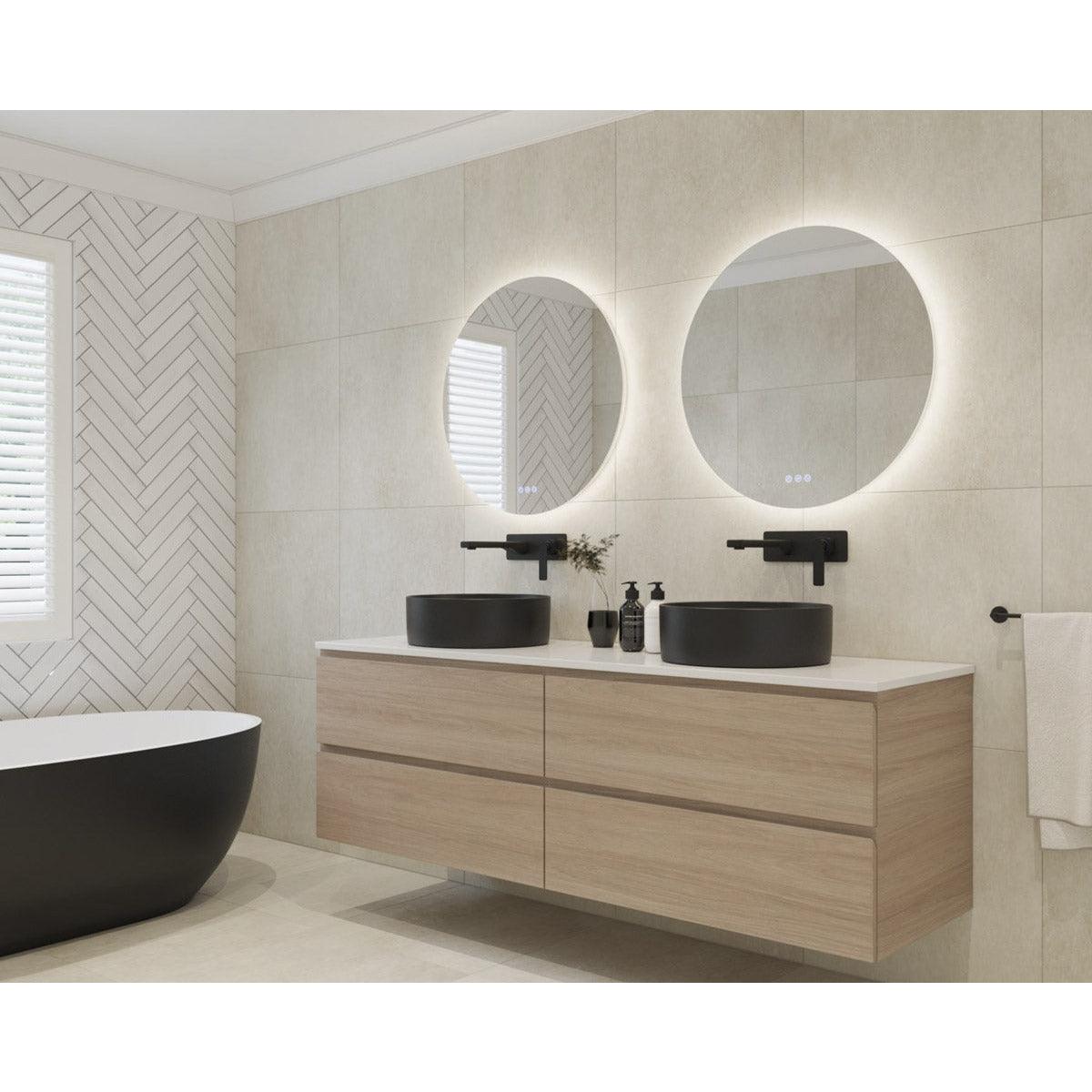 Euro Mirror Fless Round Frameless Led Mirror - Burdens Plumbing
