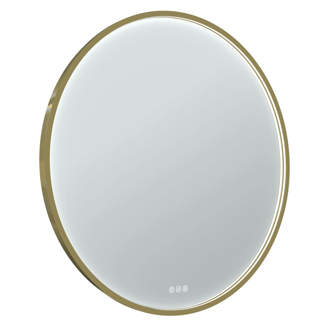 Euro Mirror Olek Brass Led Mirror