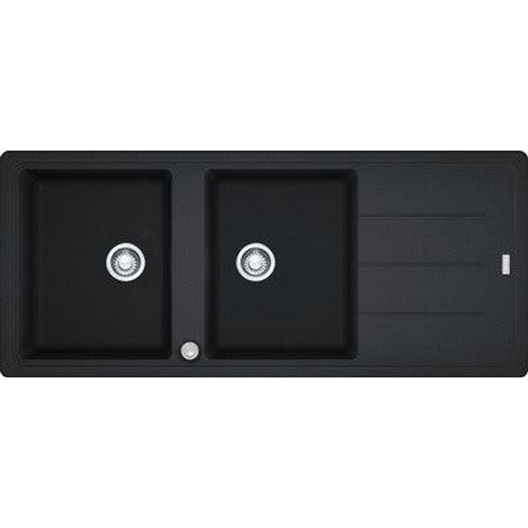 Franke Basis Double Bowl Sink Onyx Bfg621B Onyx