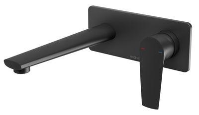 PHOENIX ARLO WALL BASIN / BATH MIXER SET 200MM TRIM KIT ONLY MATTE BLACK 151-7812-10 - Burdens Plumbing