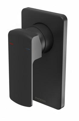 PHOENIX TEVA SHOWER / WALL MIXER TRIM KIT ONLY MATTE BLACK 152-7805-10 - Burdens Plumbing