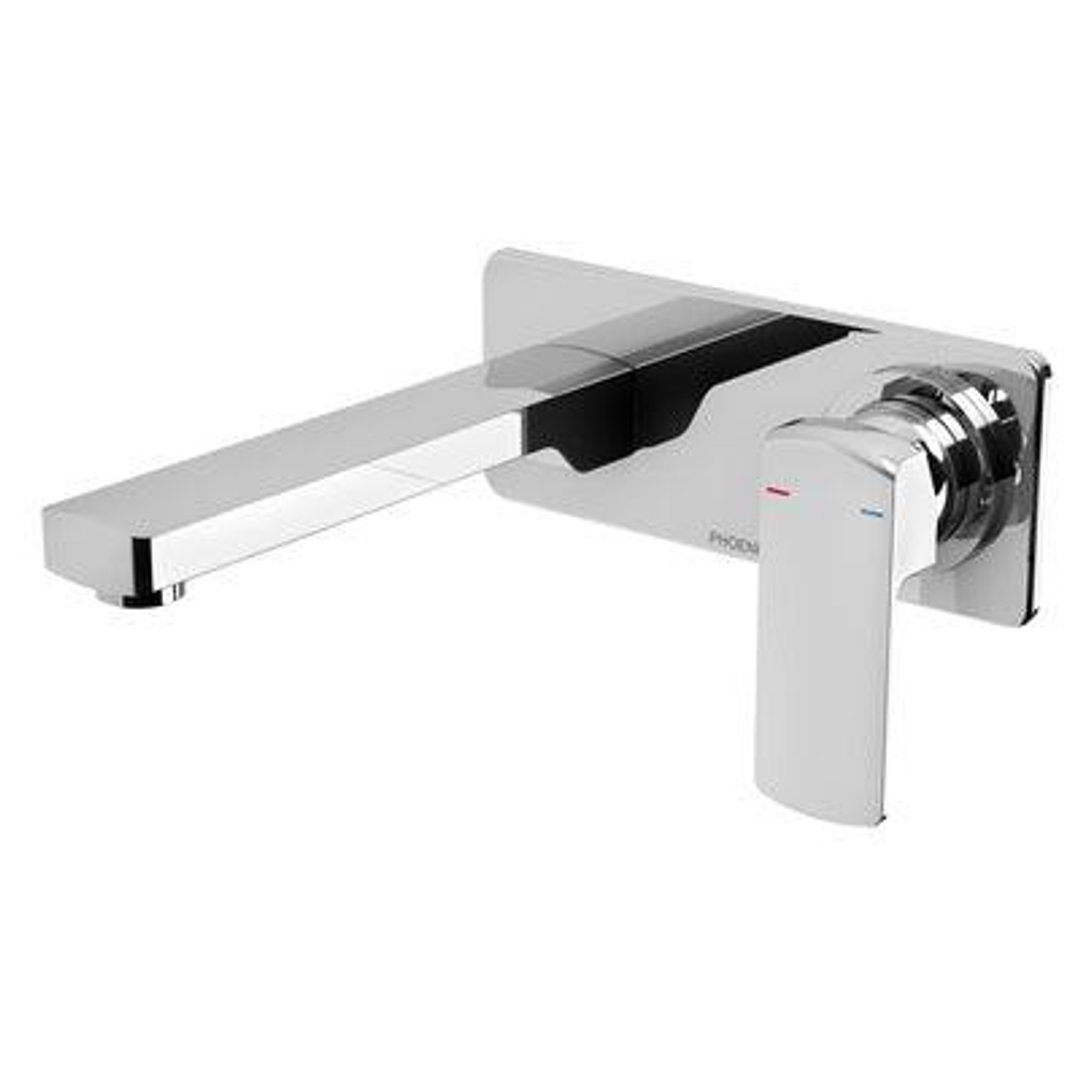 Phoenix Teva Wall Basin / Bath Mixer Set 200mm Trim Kit Only Chrome 152-7812-00