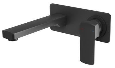 PHOENIX TEVA WALL BASIN / BATH MIXER SET 200MM TRIM KIT ONLY MATTE BLACK 152-7812-10 - Burdens Plumbing