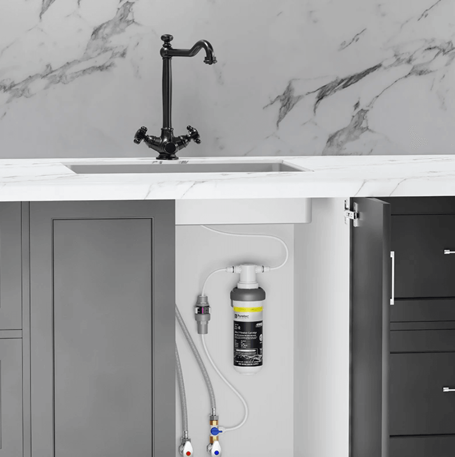 Puretec Quick Twist System With Bl3 Heritage Black Mixer Tap Z1-Bl3 - Burdens Plumbing