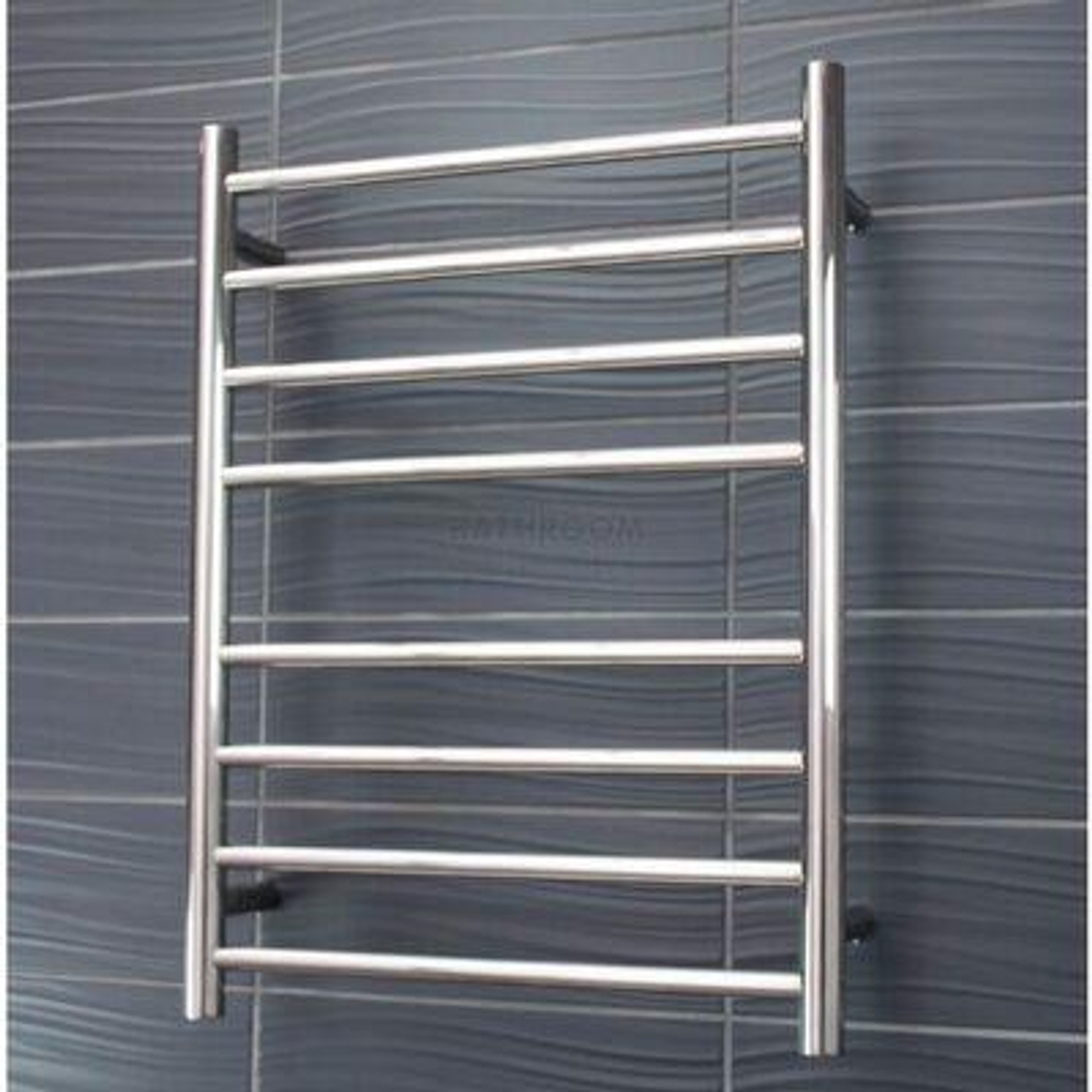 Radiant Rnd Heated Towel Ladder Polished Cp 530X700 Left Hand