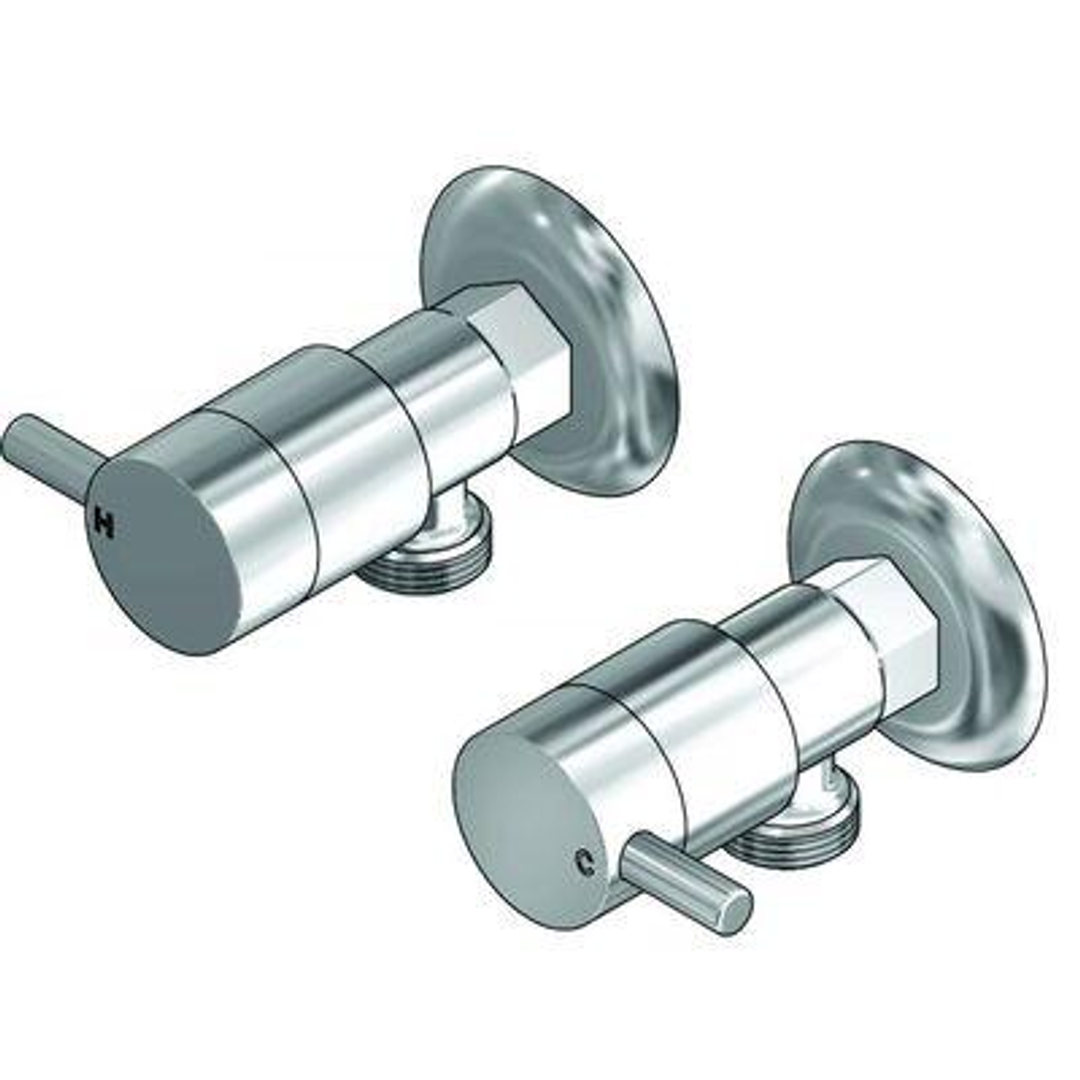 Ram Park Pin Lever Washing Machine Cock (Each) Chrome