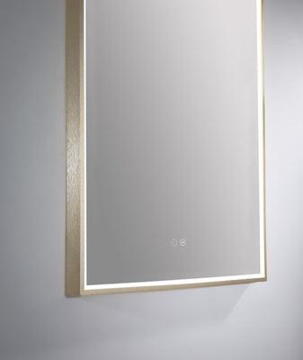Remer Arch 500D Brushed Brass Led Mirror 510H X 910W X 40D Ar50D-Bb - Burdens Plumbing