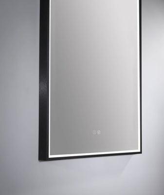 Remer Arch 500D Matt Black Led Mirror 510H X 910W X 40D Ar50D-Mb - Burdens Plumbing