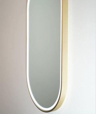 Remer Gatsby 450 Brushed Brass Led Mirror 460W X 910H X 40H G4590D-Bb - Burdens Plumbing