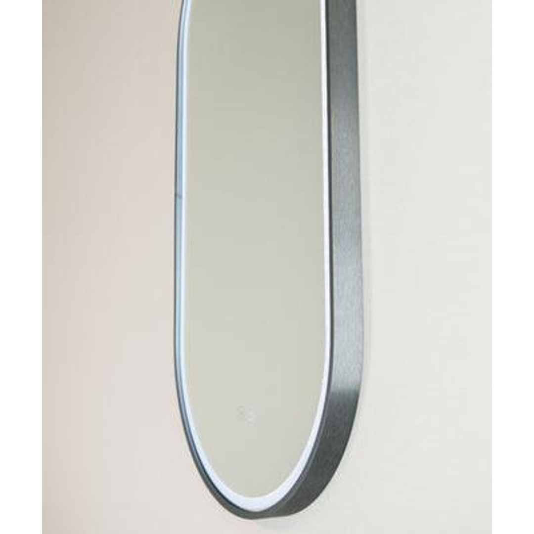 Remer Gatsby 450 Gun Metal Led Mirror 460W X 910H X 40H G4590D-Gm