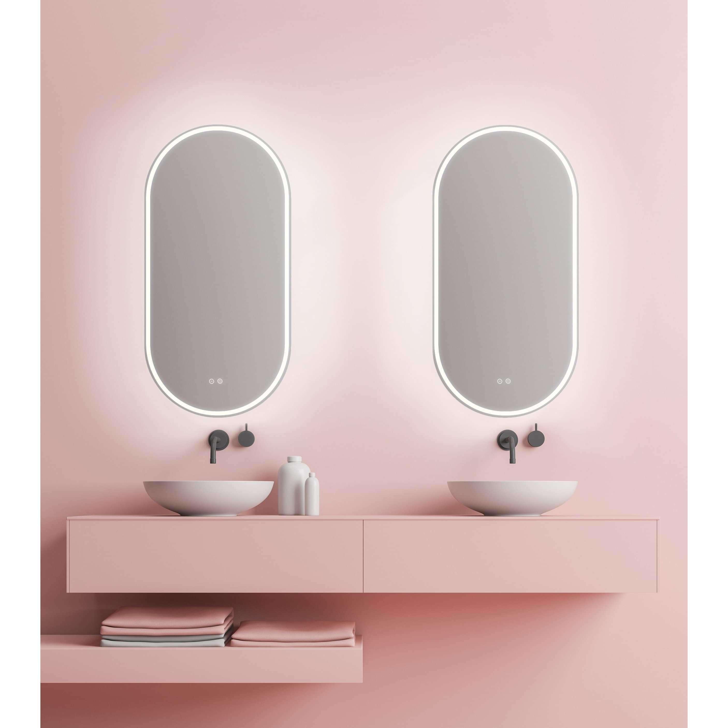 Remer Gatsby 450mm Led Mirror 450 X 900 X 31 - Burdens Plumbing