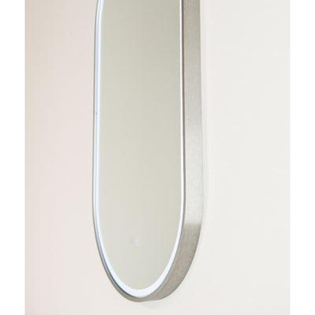 Remer Great Gatsby 450 Brushed Nickel Led Mirror 460W X 1210H X 40H Gg45120D-Bn