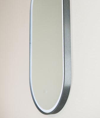 Remer Great Gatsby 450 Gun Metal Led Mirror 460W X 1210H X 40H Gg45120D-Gm - Burdens Plumbing