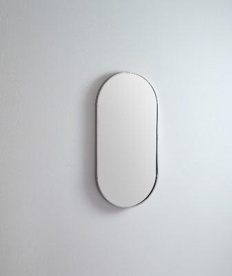 Remer Modern Oblong 460X910 Brushed Nickel Mirror 460W X 910H X 40D Mo4691-Bn - Burdens Plumbing