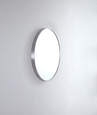 Remer Modern Round 610 Brushed Nickel Mirror 610W X 610H X 40D Mr61-Bn - Burdens Plumbing