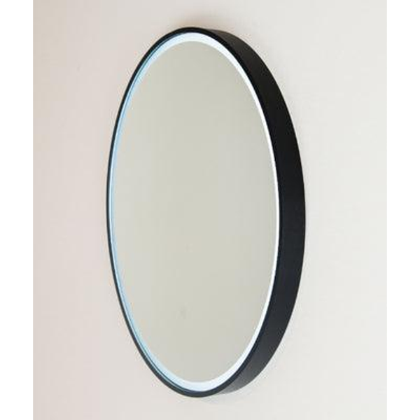Remer Sphere Led Mirror With Demister 610W X 610H X 40D - Matt Black