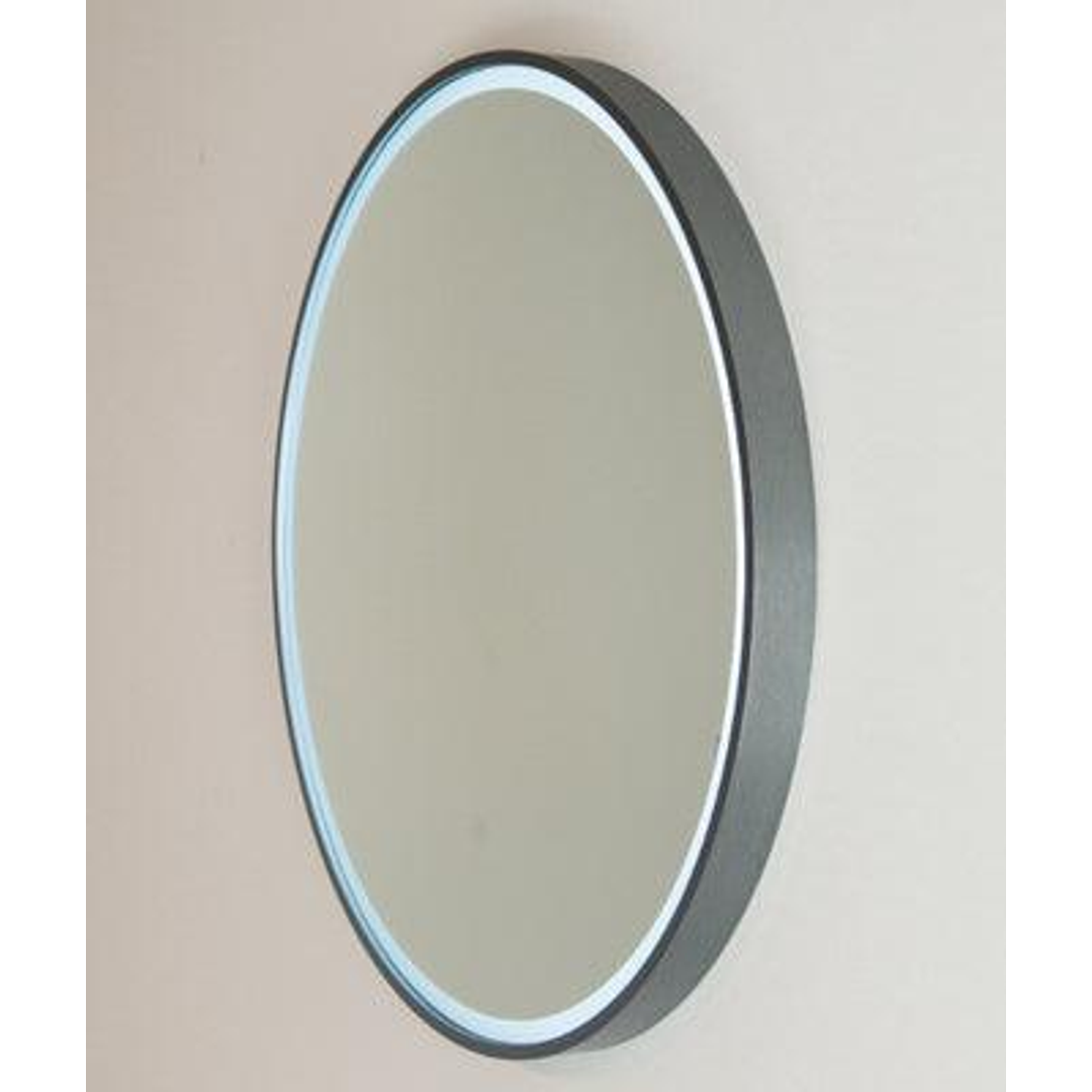 Remer Sphere 800 Gun Metal Led Mirror 810W X 810H X 40D S80-Gm