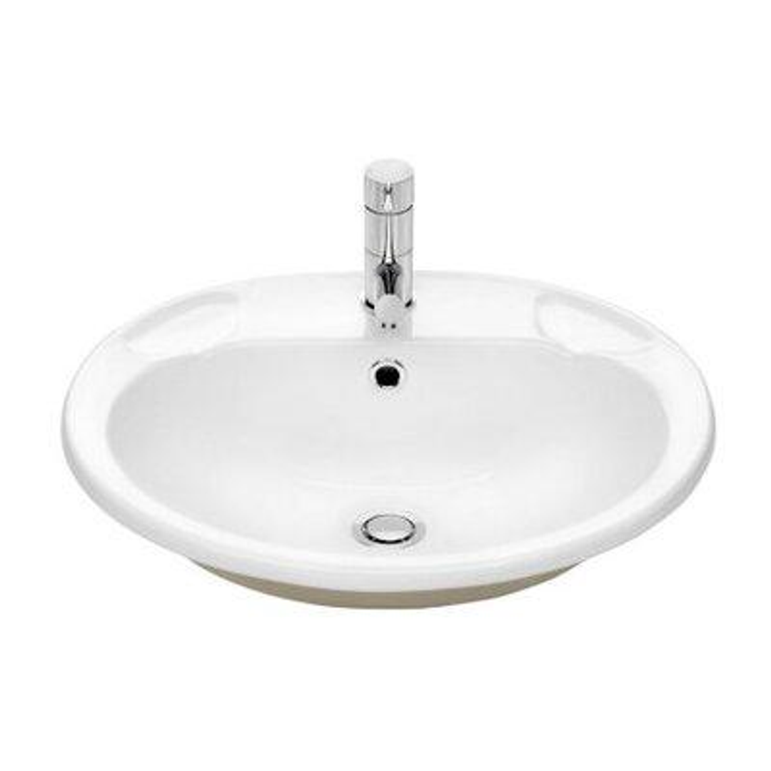 Stylus Symphony Vanity Basin 1 Tap Hole White Cm3215W