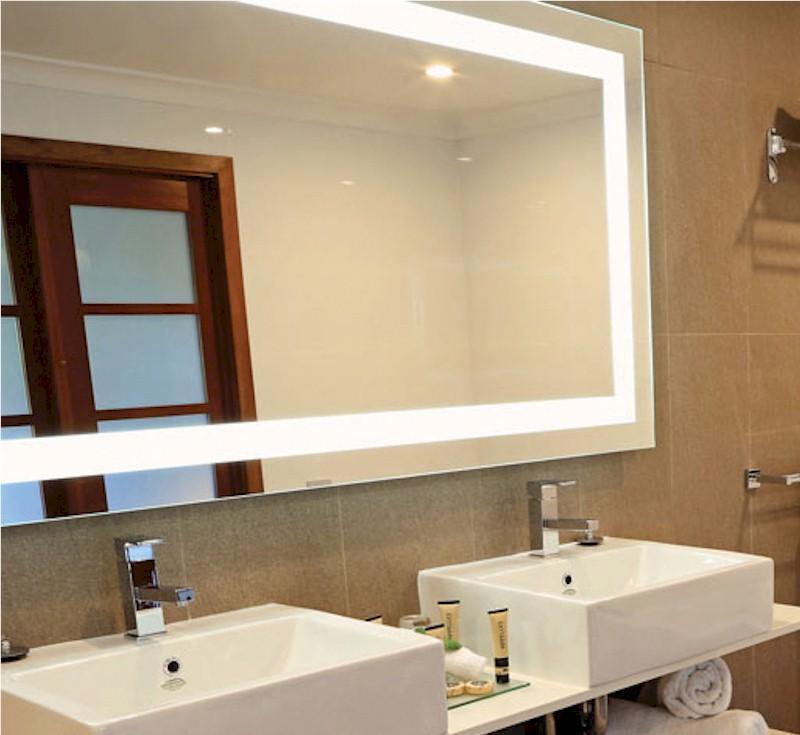 Bcklit Rctangl Mirror & Border Cool 750X900X45mm 51W-Incl Mirror Demister(Thermogrp - Burdens Plumbing
