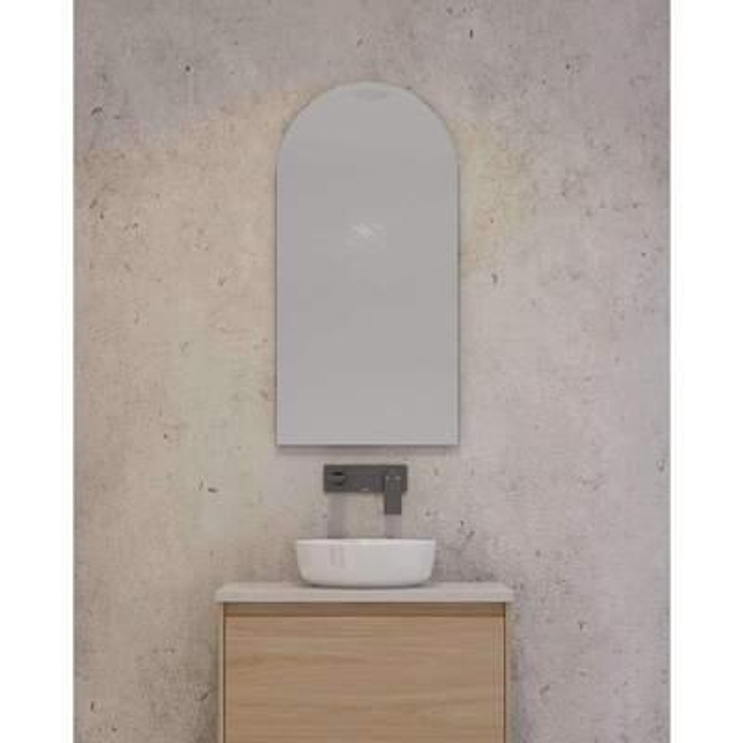 Timberline 400mm Church Mirror White Gloss