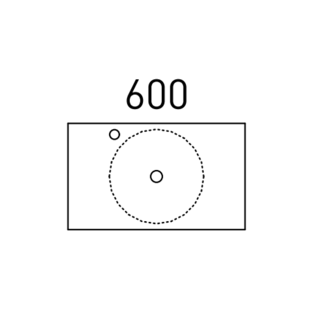 TIMBERLINE BILLIE 750MM WALL HUNG VANITY SILK SURFACE TOP A/U BASIN