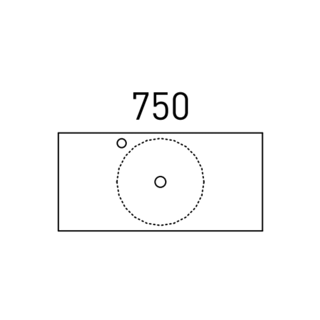 TIMBERLINE BILLIE VANITY 900MM LEFT WG BASIN SILKSURFACE AC TOP WALL HUNG