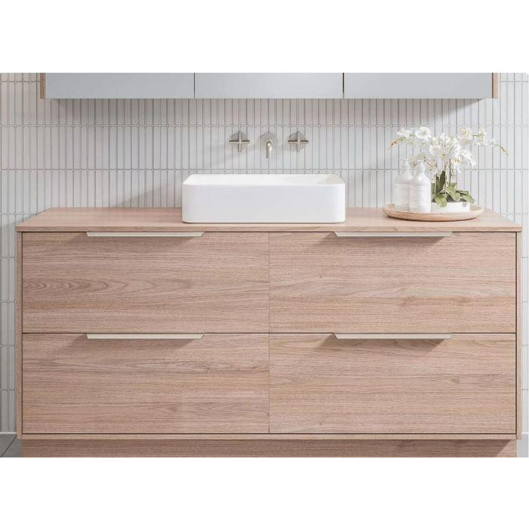 TIMBERLINE DELAWARE VANITY 750MM CENTRE BOWL 18MM LAMINATE TOP WALL HUNG