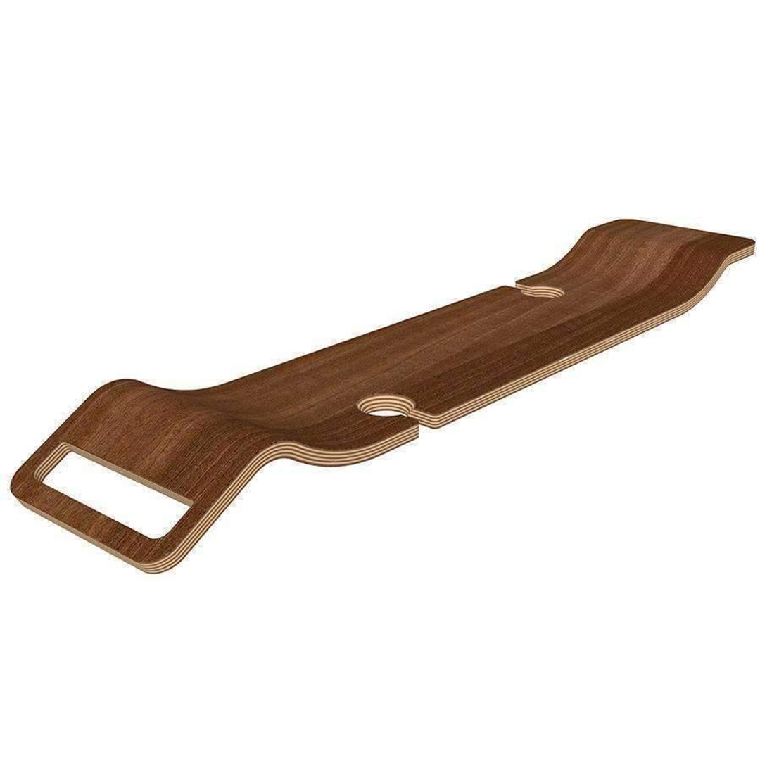 V+A Tombolo 08 Contemporary Bath Rack Walnut Laminate Finish