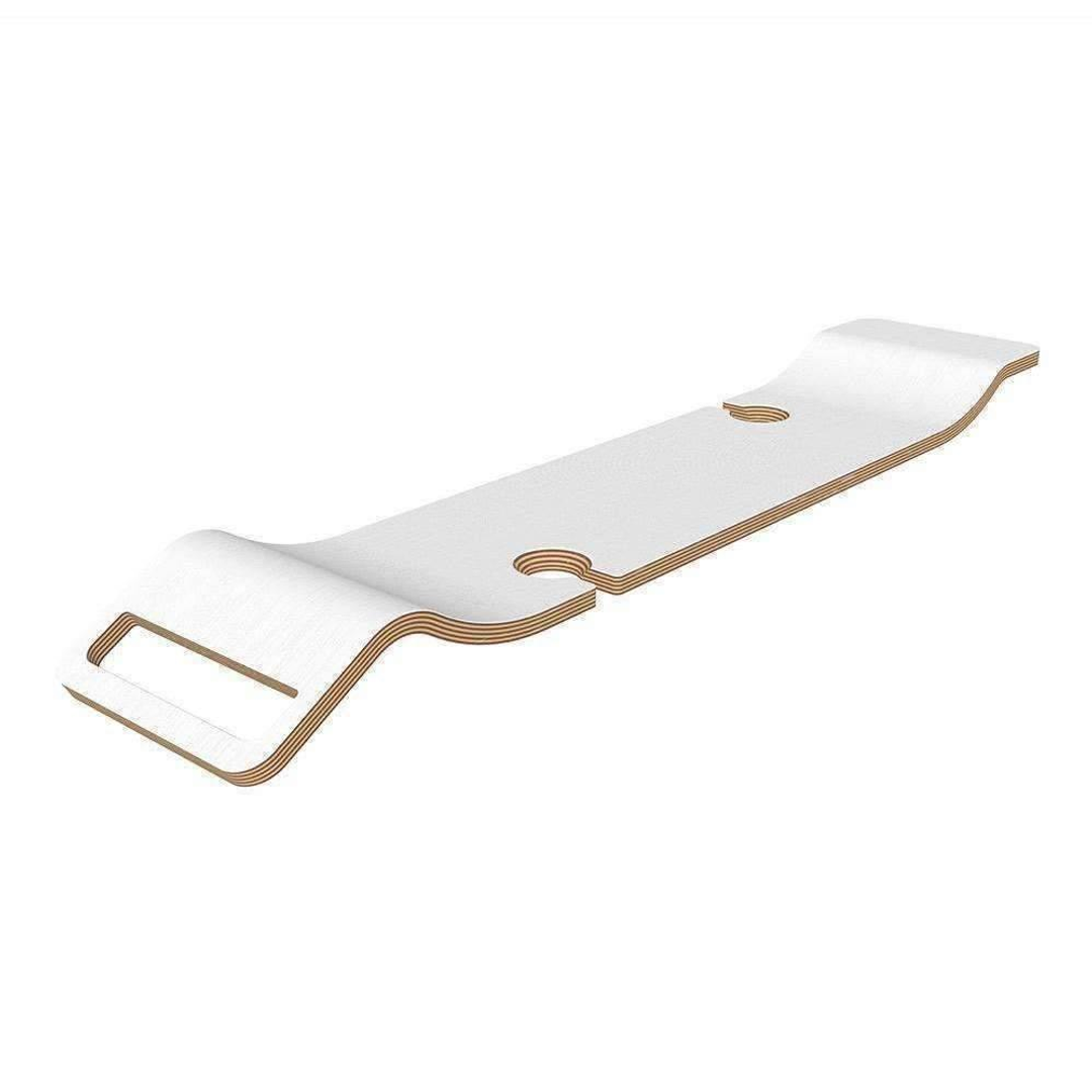 V+A Tombolo 08 Contemporary Bath Rack White Laminate Finish