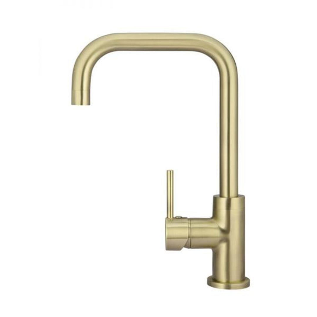 Meir Round Kitchen Mixer Tap Tiger Bronze