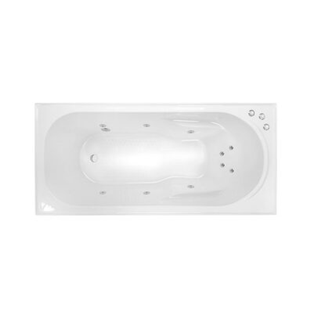 Decina Modena Spa 10 Jetss H/Pump Chr White 1800mm