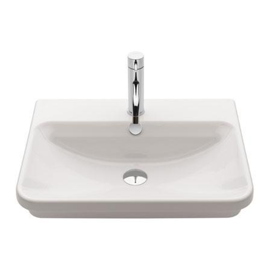 Gala Emma Square Inset Basin 1 Tap Hole 27060