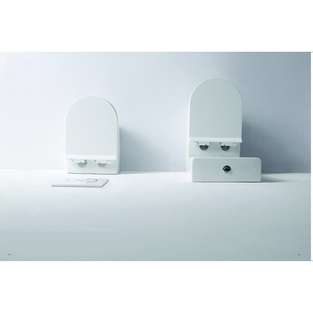 Belbagno Flay-R Rimless Nano Glaze Toilet Suite Bb007Cpr