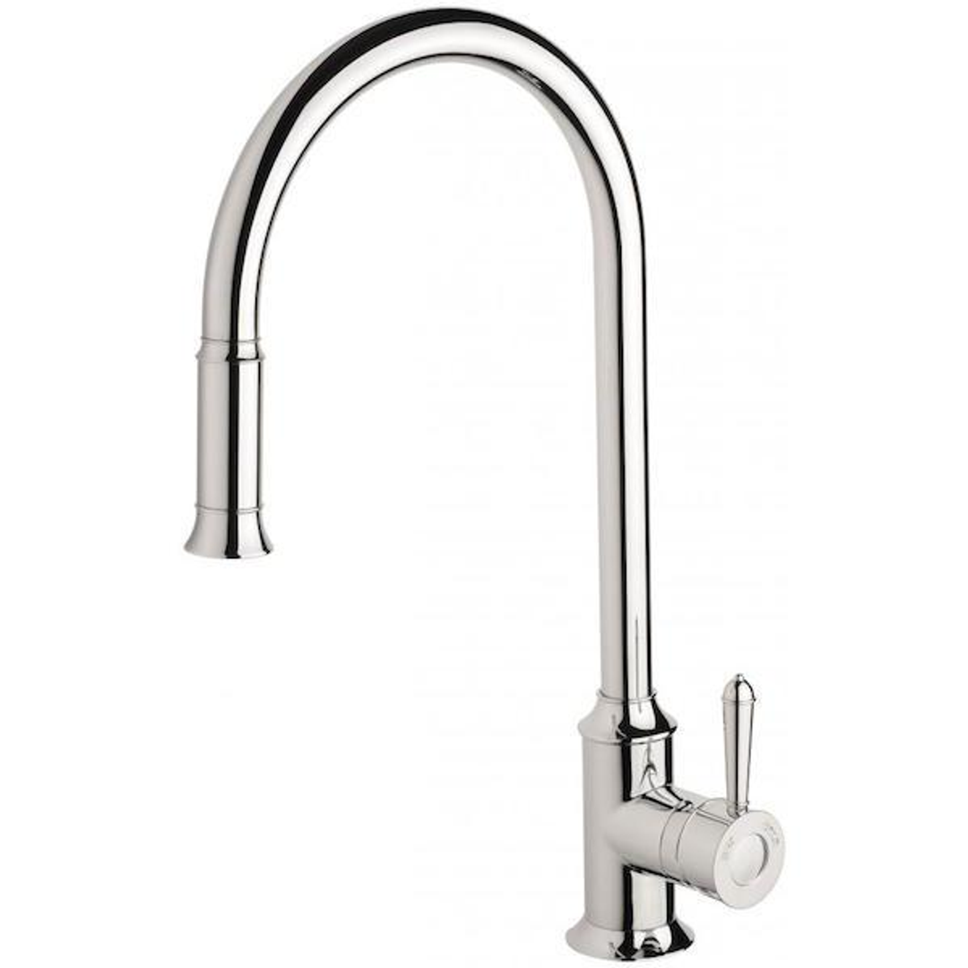 Phoenix Nostalgia Pull Out Sink Mixer - Chrome