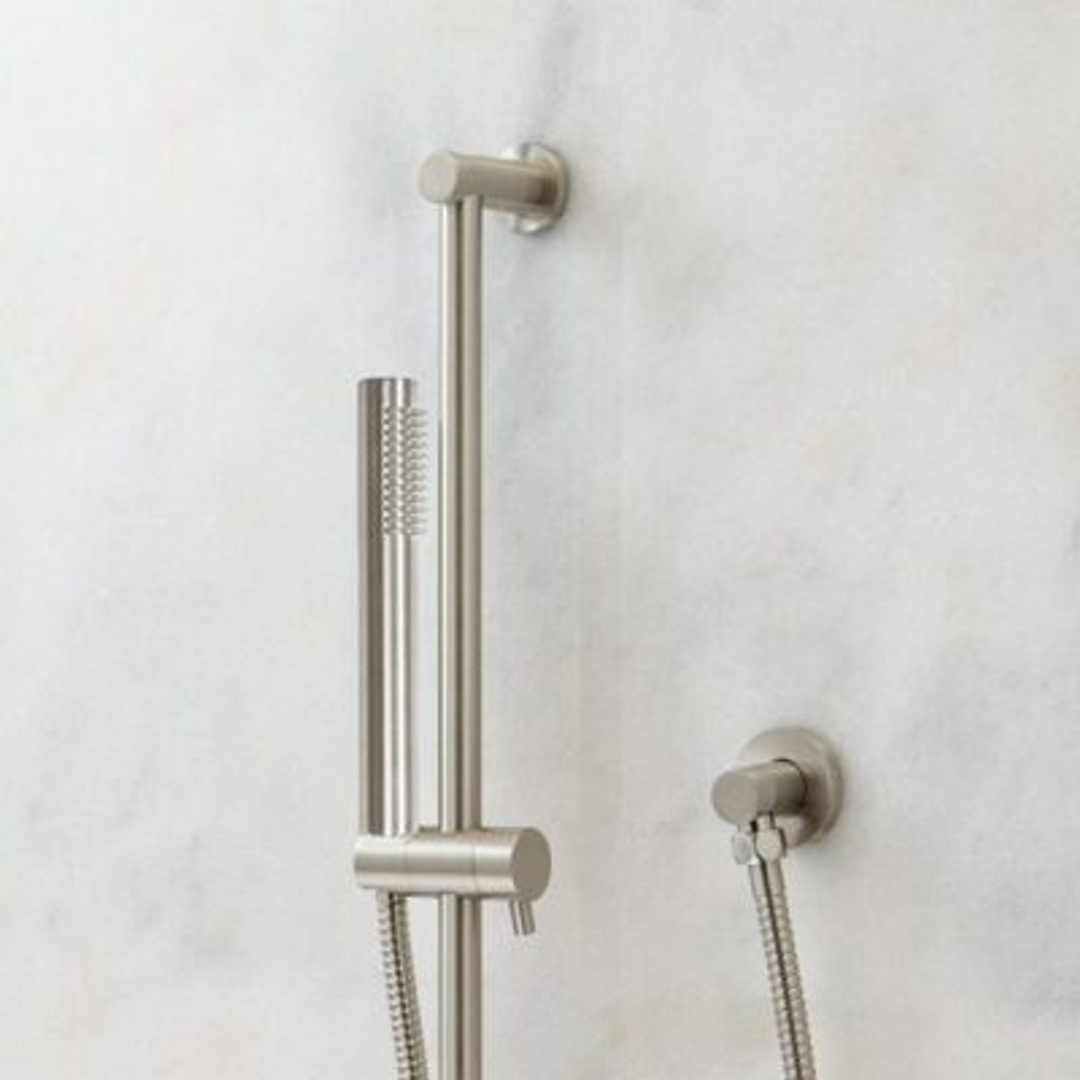 Bestlink New York Slim Shower On Rail Set Brushed Nickel
