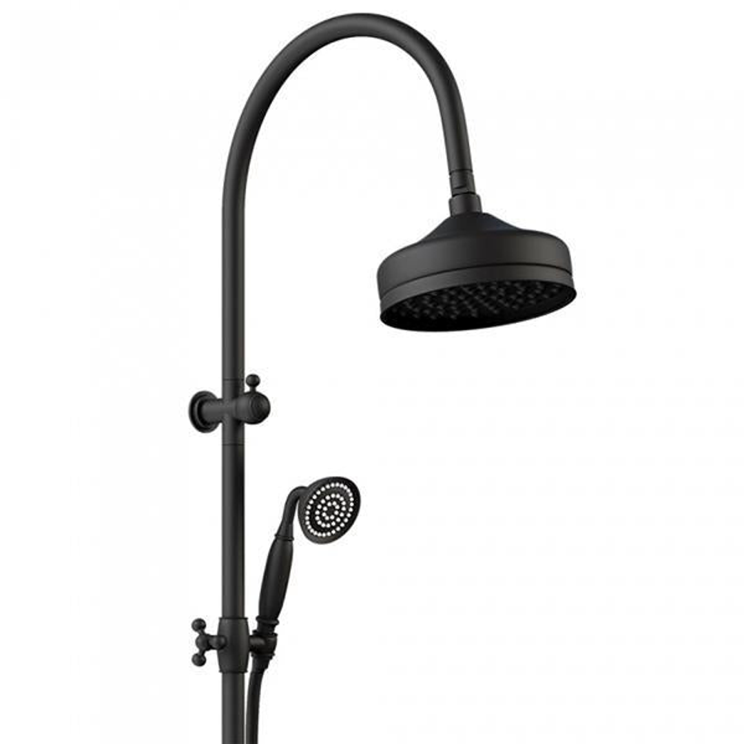 Fienza Lillian M/Funct Twin Shower Rail Matte Black 455114B