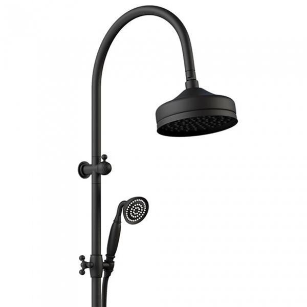 Fienza Lillian M/Funct Twin Shower Rail Matte Black 455114B