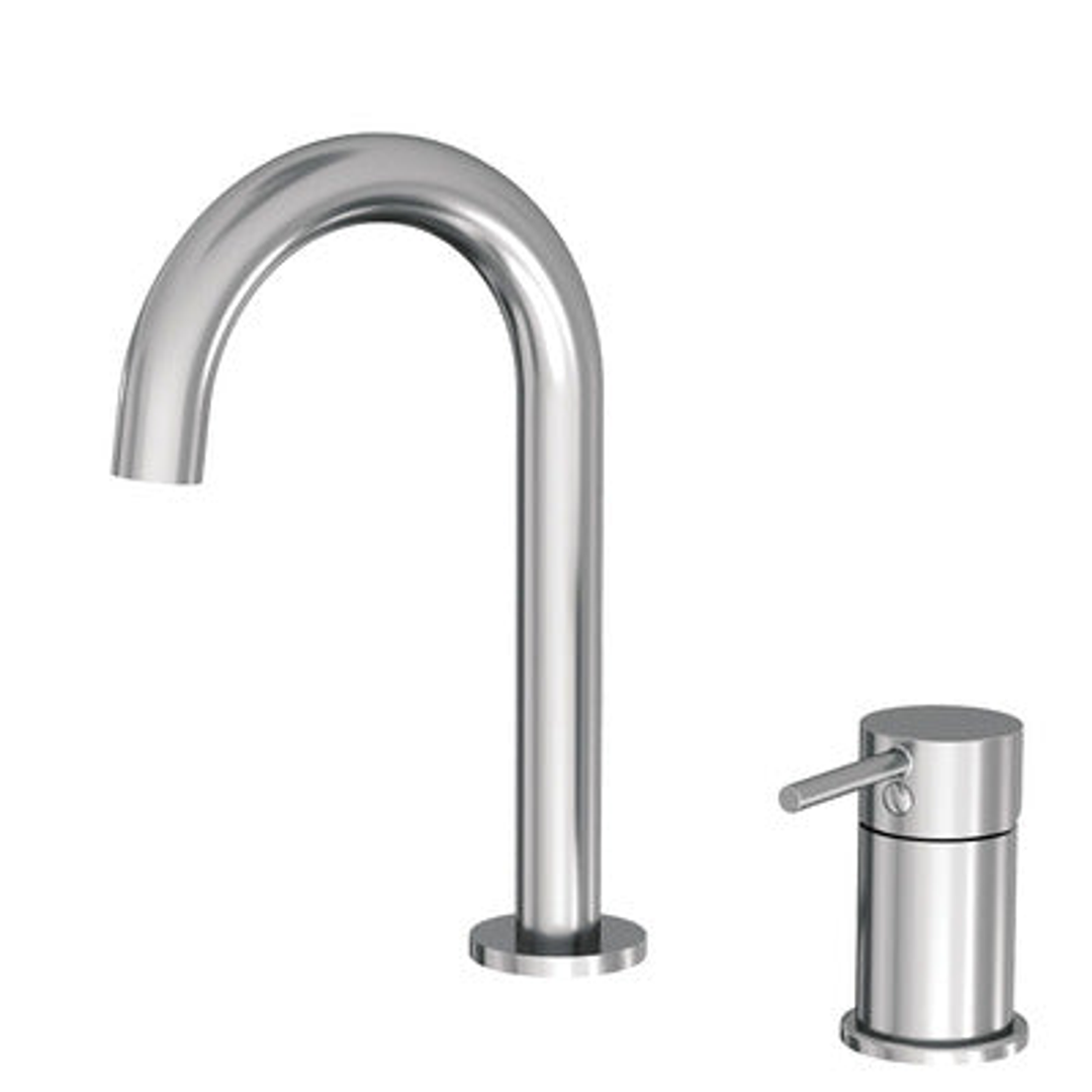 Fienza Kaya Hob Mixer And Basin/Bath Spout Set Chrome