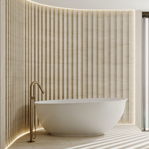 Cassa Design Vita HighRise Bath Matte White 1700mm