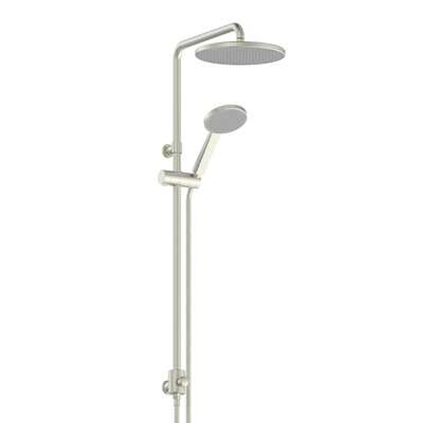 Greens Glide Rainboost Twin Rail Shower Brushed Nickel 1829011