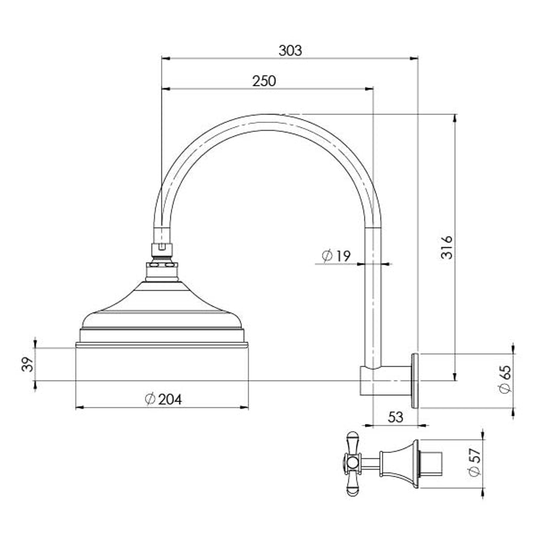 Phoenix Nostalgia Shower Set