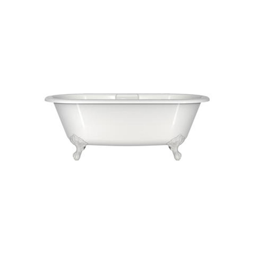 V+A Cheshire Freestanding Bath Quarrycast White Ball & Claw Feet 1744mm