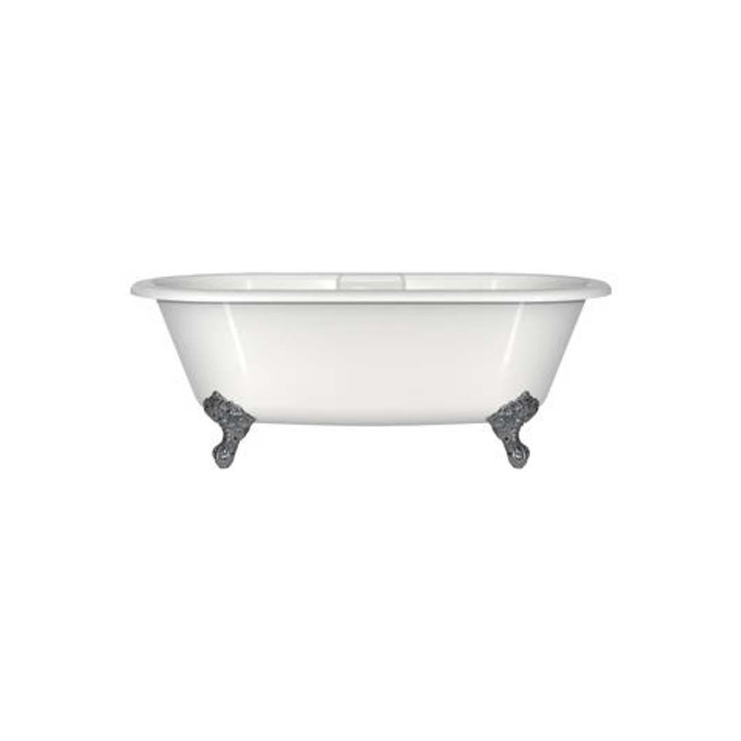 V+A Cheshire Freestanding Bath Adjustable Polished Chrome Ball & Claw Feet 1744mm