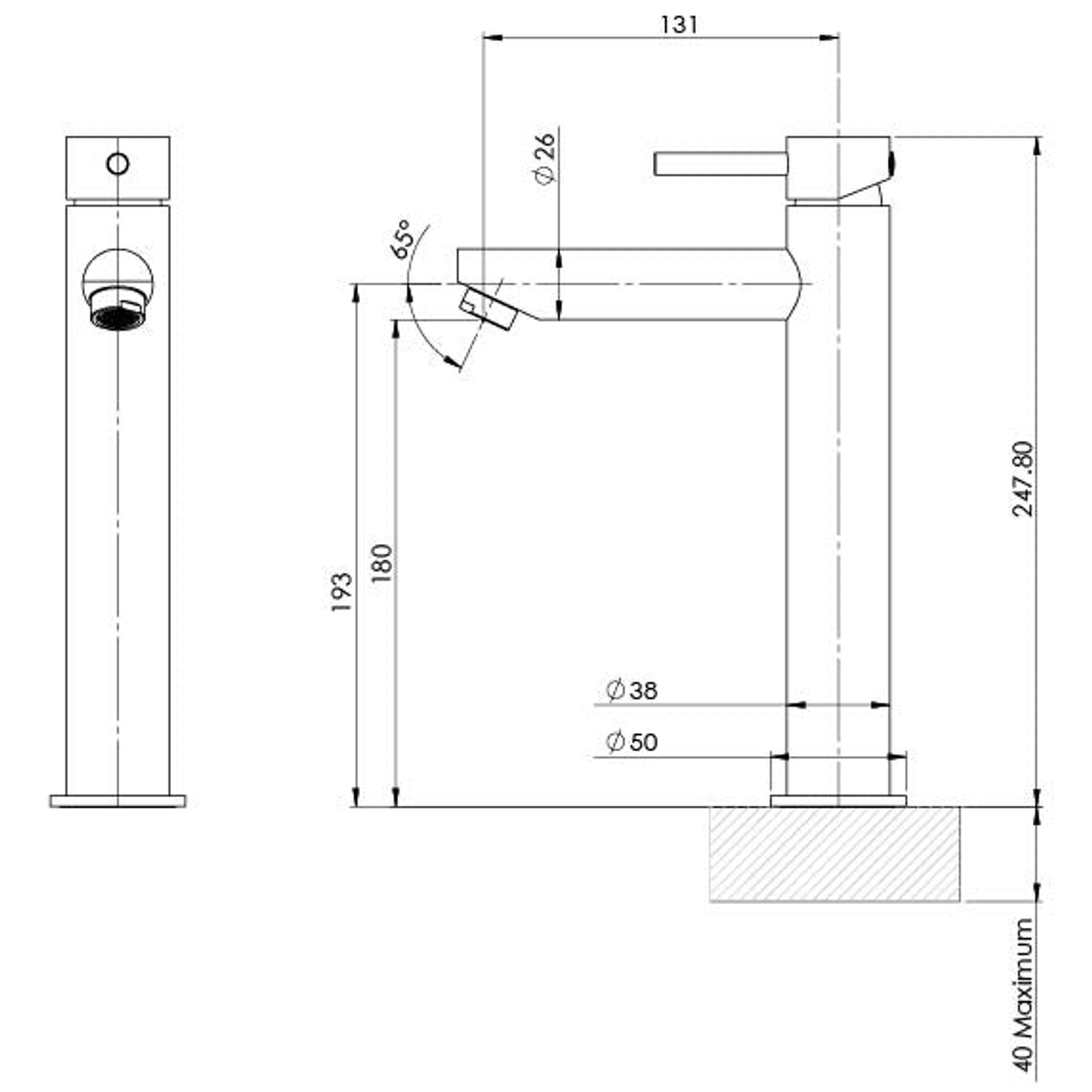 Phoenix Pina Vessel Mixer - Brushed Nickel