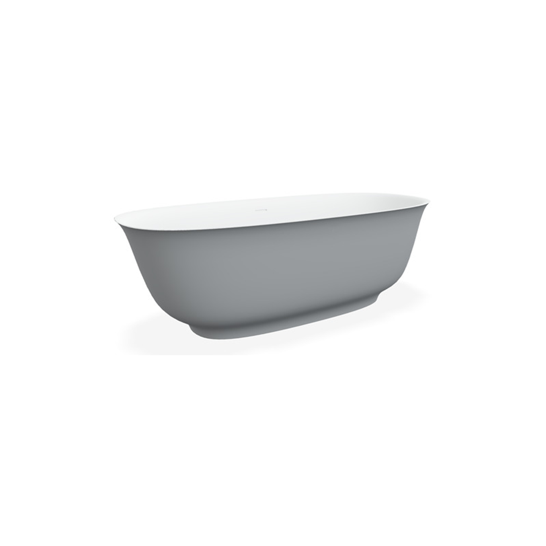 Domus Living Caria Stone Freestanding Bath Matte Grey 1700mm