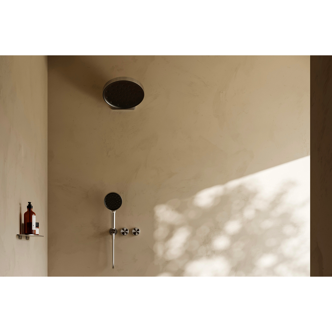 Nero Serenity Progressive Shower System Carrara Handle & Serenity Hand Shower Brushed Gold