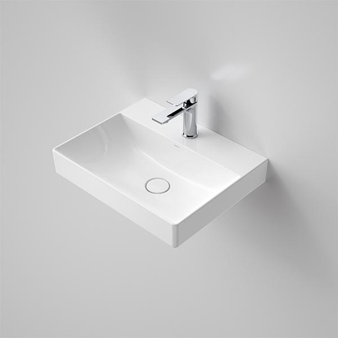 Caroma Urbane II Wall Basin 1 Tap Hole White