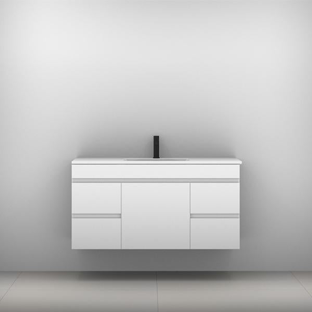 Timberline Bargo Wall Hung Vanity With Alpha Ceramic Top