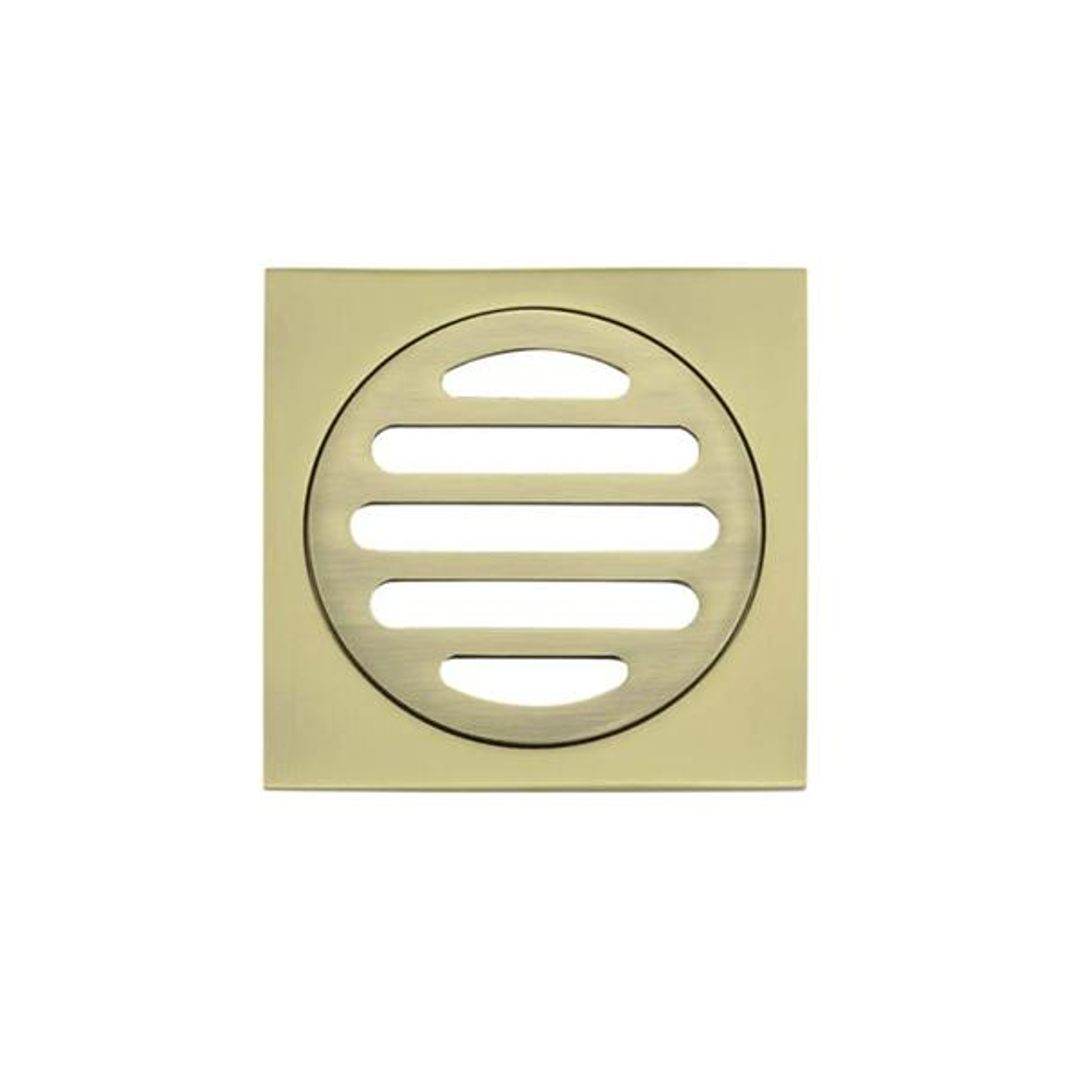 Meir Square Floor Grate Shower Drain 80Mm Outlet Tiger Bronze