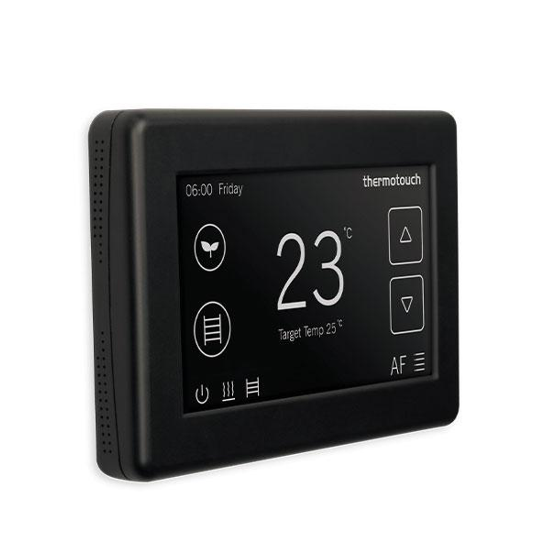 Thermogroup THERMOTOUCH 4.3DC DUAL THERMOSTAT 16A + 5A MAX LOAD - WHITE(THERMOGRP P#:5245)